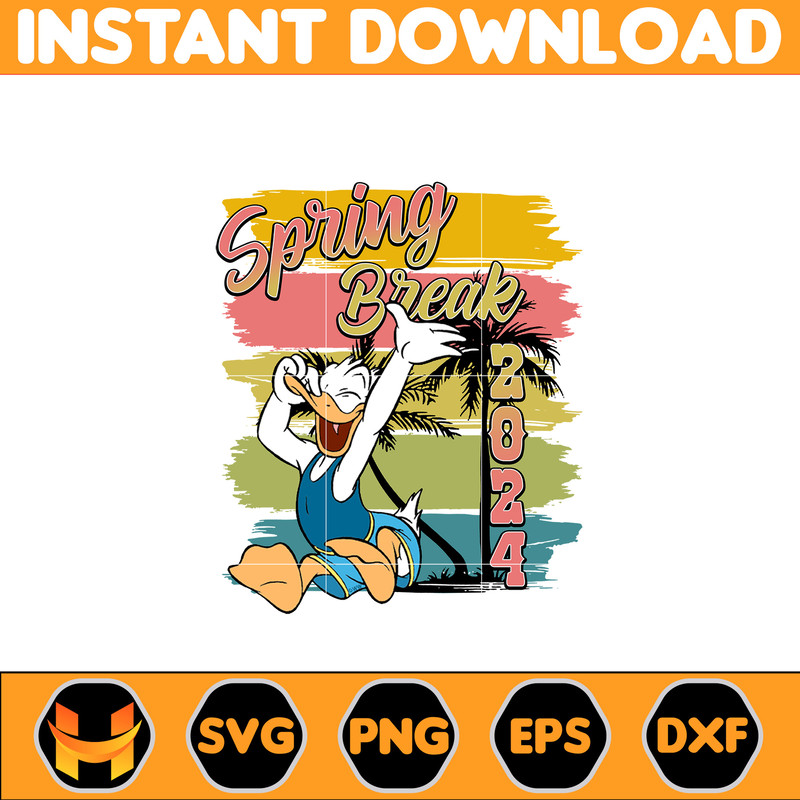 Mickey And Friends Summer Svg, Donald Png, Summer Vibes Svg, Beach Vibes Svg, Summer 2024 Svg, Instant Download.jpg
