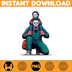 michael myers png, super hero dad and son png, father's day 2024 png, father's day png sublimation, clipart (1)