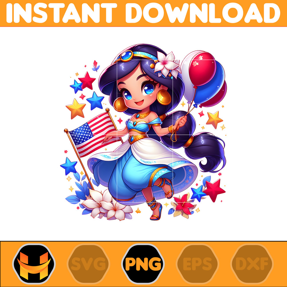 Jasmine America Png, Funny Cartoon Fourth Of July Png, Cartoon Independence Day Png, 4th Of July Png, 4th of July Sublimation, America Png.jpg