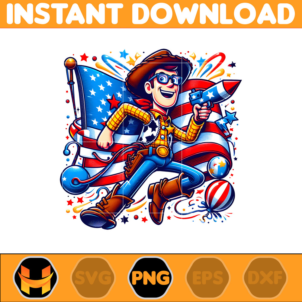 Toy Story America Png, Funny Cartoon Fourth Of July Png, Cartoon Independence Day Png, 4th Of July Png, 4th of July Sublimation, America Png.jpg