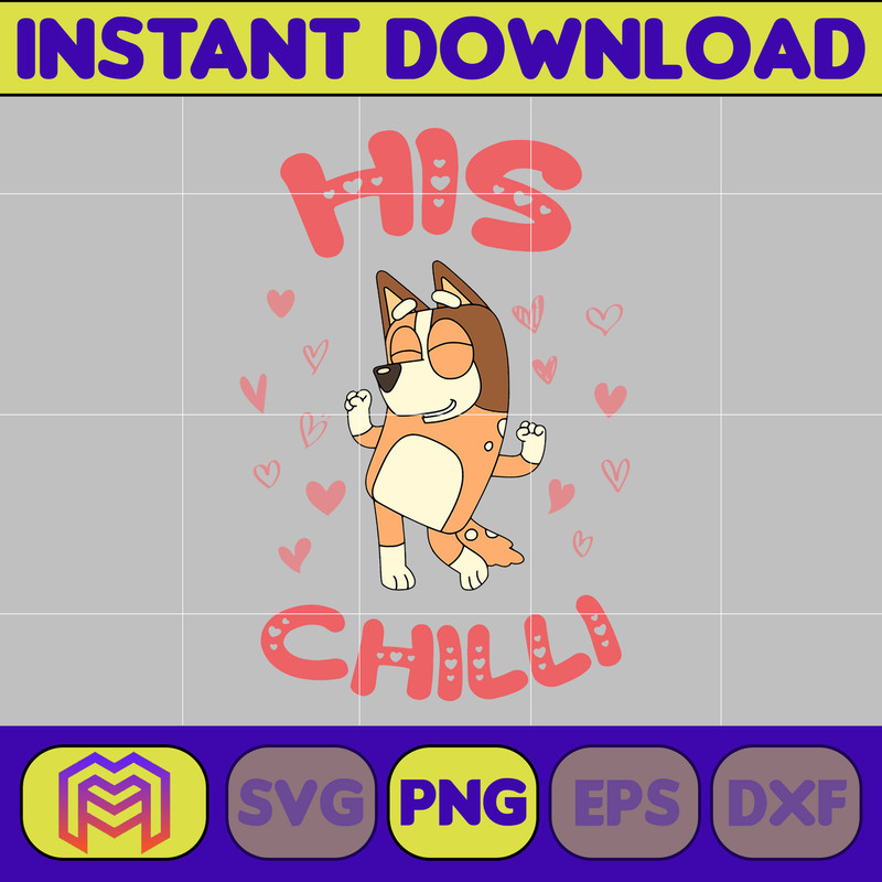 Bluey And Bingo Couple Png, Bluey Valentines Day Png, Blue Dogs Valentine'S Day, Happy Valentine'S Day Png (4).jpg