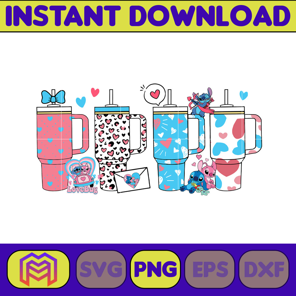 Cartoon Obsessive Cup Disorder Valentine's Day Png, Valentines Candy Heart Tumbler Inspired PNG, Retro Valentines PNG, Love Valentine Png (2).jpg