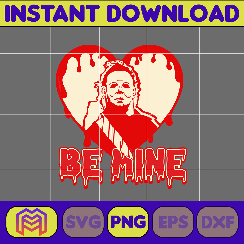 Horror Valentine Png, Valentine Killer Story Png, Be My Valentine Png, Be Mine Character Movie Png, Digital File (15).jpg