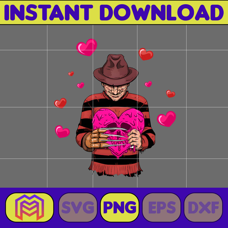Horror Valentine Png, Valentine Killer Story Png, Be My Valentine Png, Be Mine Character Movie Png, Digital File (19).jpg