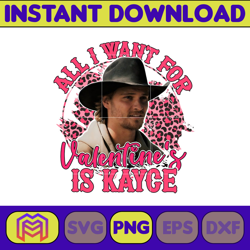 Yellowstone Valentines Sublimation Design, Western Valentine Png, Valentine's Day Png, Instant Dowload (14).jpg