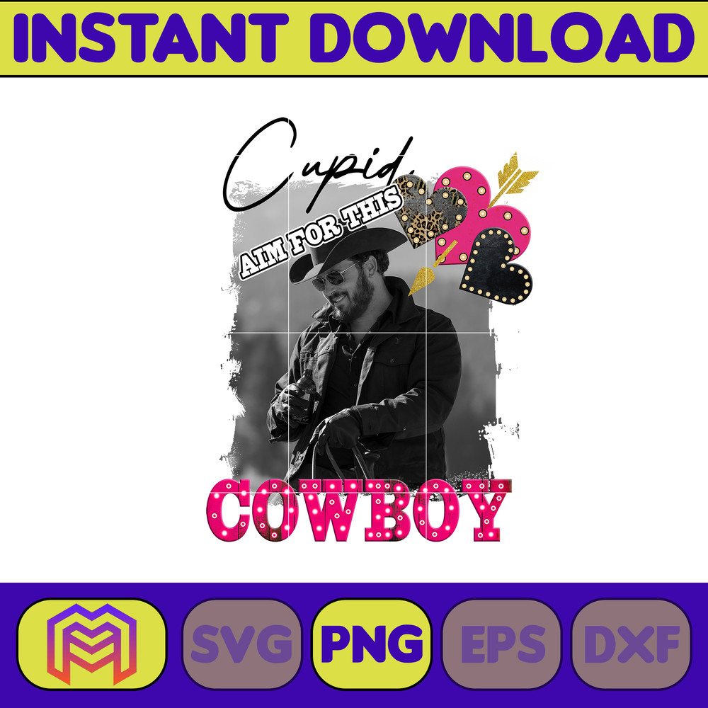 Yellowstone Valentines Sublimation Design, Western Valentine Png, Valentine's Day Png, Instant Dowload (19).jpg