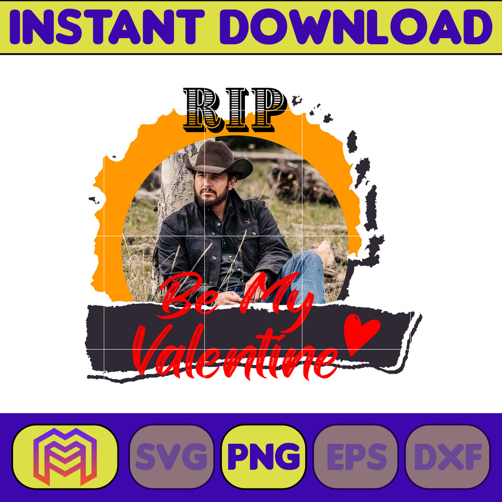 Yellowstone Valentines Sublimation Design, Western Valentine Png, Valentine's Day Png, Instant Dowload (25).jpg