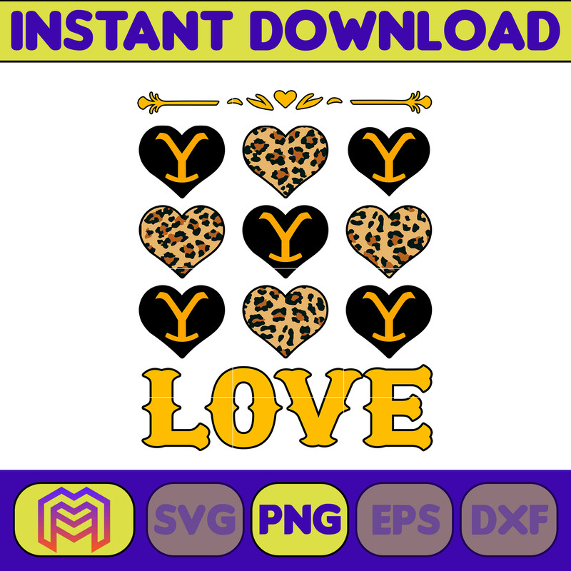 Yellowstone Valentines Sublimation Design, Western Valentine Png, Valentine's Day Png, Instant Dowload (33).jpg