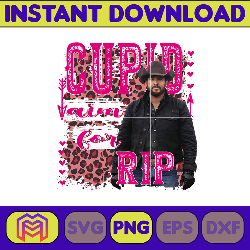 Yellowstone Valentines Sublimation Design, Western Valentine Png, Valentine's Day Png, Instant Dowload (9).jpg