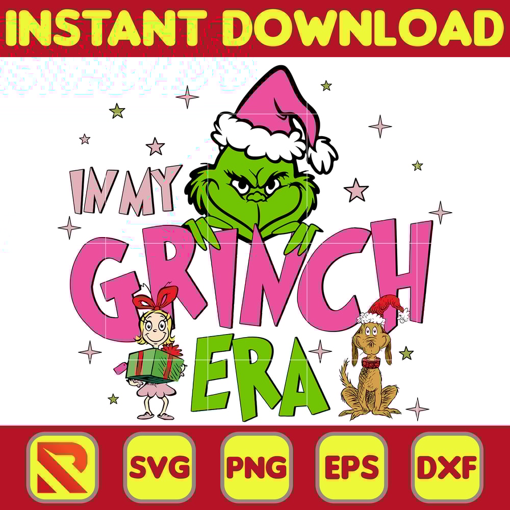 Retro Pink Grinch Svg, Retro Christmas Svg, Grinch Svg, Grinch Png, Christmas Png, Pink Christmas Svg (1).jpg
