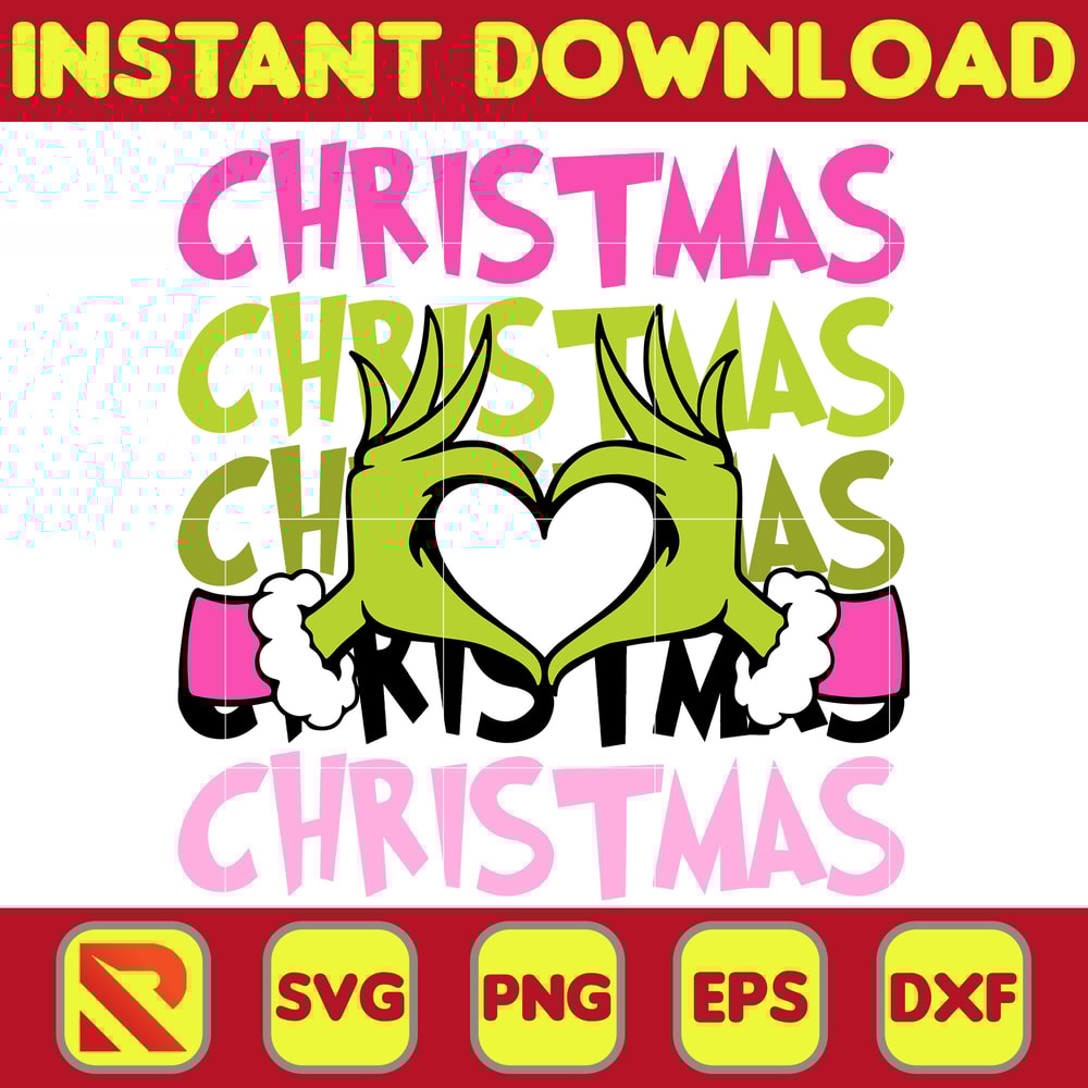 Retro Pink Grinch Svg, Retro Christmas Svg, Grinch Svg, Grinch Png, Christmas Png, Pink Christmas Svg (17).jpg