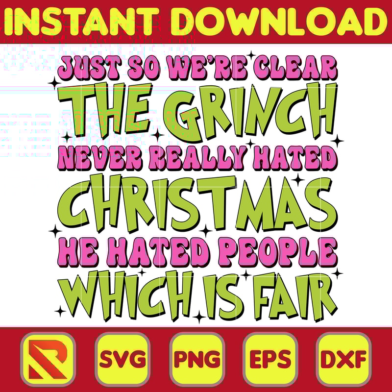Retro Pink Grinch Svg, Retro Christmas Svg, Grinch Svg, Grinch Png, Christmas Png, Pink Christmas Svg (6).jpg
