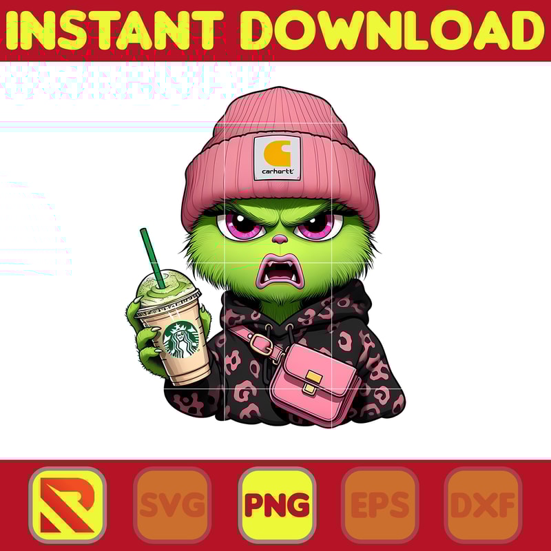 Grinch bougie Hoodie Png, Colorful Boujee Png, Christmas Trending 2023 Png, Instant Download (11).jpg