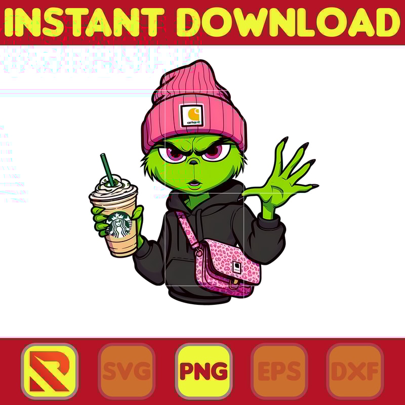 Grinch bougie Hoodie Png, Colorful Boujee Png, Christmas Trending 2023 Png, Instant Download (12).jpg