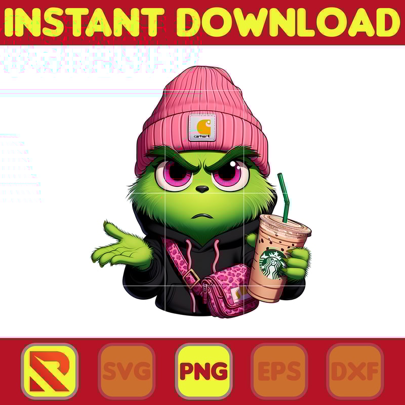 Grinch bougie Hoodie Png, Colorful Boujee Png, Christmas Trending 2023 Png, Instant Download (17).jpg