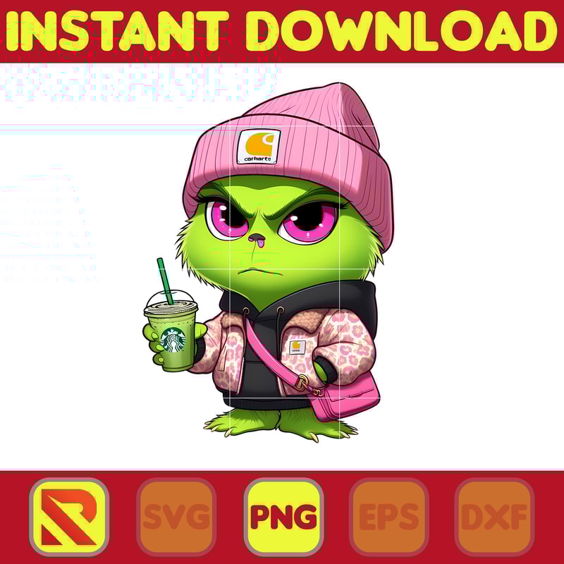 Grinch bougie Hoodie Png, Colorful Boujee Png, Christmas Trending 2023 Png, Instant Download (19).jpg