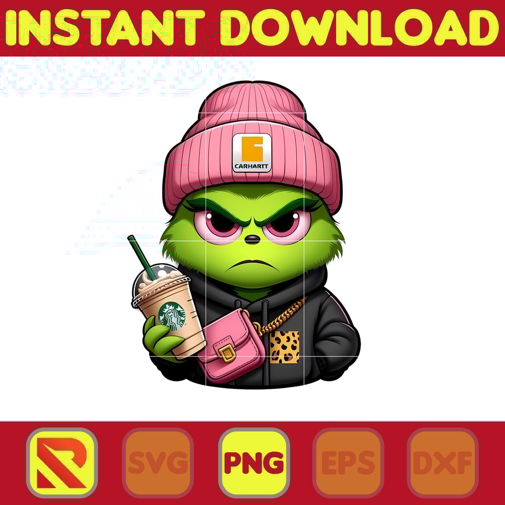 Grinch bougie Hoodie Png, Colorful Boujee Png, Christmas Trending 2023 Png, Instant Download (2).jpg