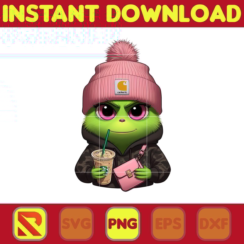 Grinch bougie Hoodie Png, Colorful Boujee Png, Christmas Trending 2023 Png, Instant Download (6).jpg