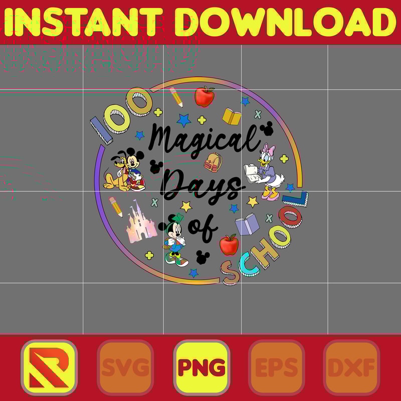 Big 100 Days Of School Png, Mouse and Friend, 100th Day of School Png, Back To School, Toy 100 Days Pop, Woody Png (44).jpg