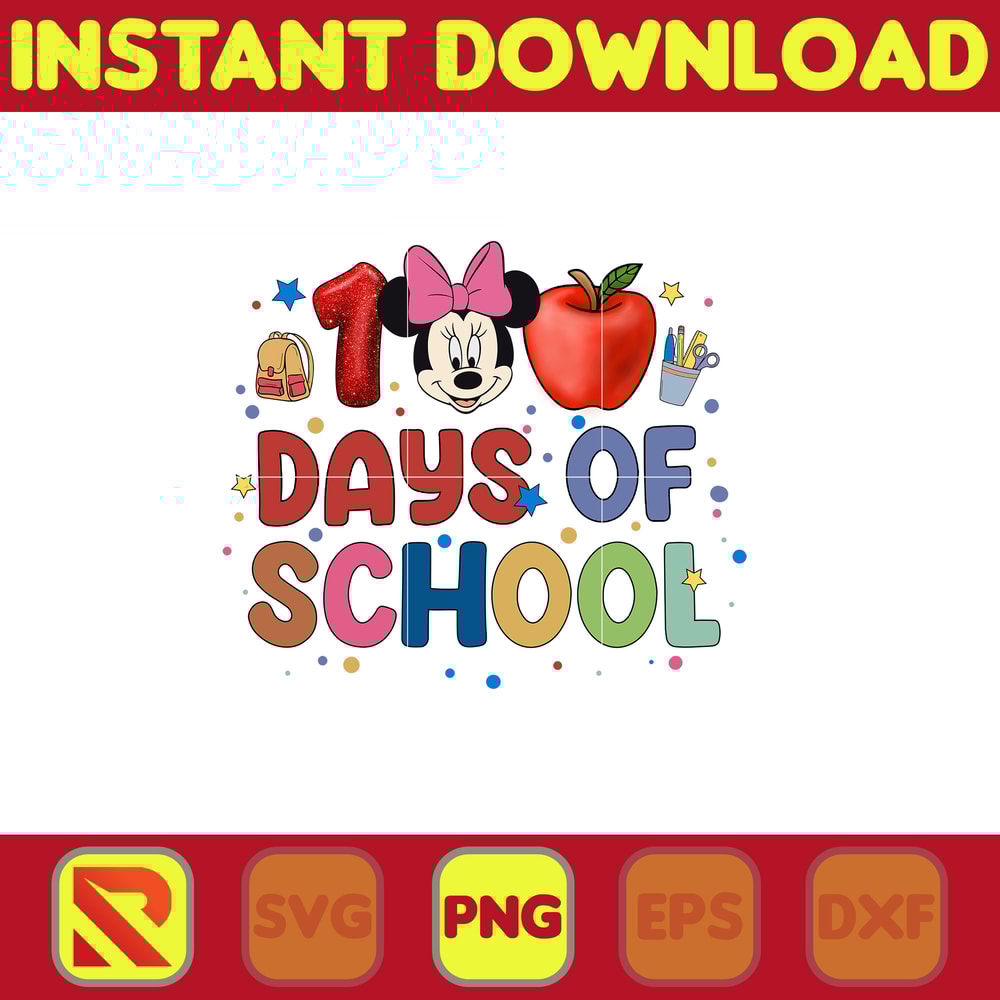 Big 100 Days Of School Png, Mouse and Friend, 100th Day of School Png, Back To School, Toy 100 Days Pop, Woody Png (131).jpg