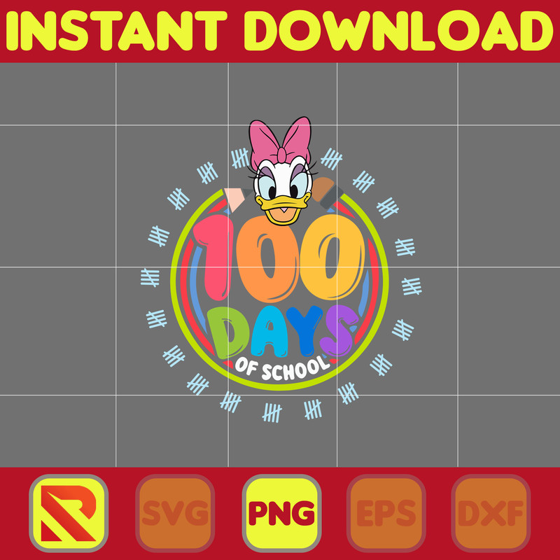 Big 100 Days Of School Png, Mouse and Friend, 100th Day of School Png, Back To School, Toy 100 Days Pop, Woody Png (194).jpg