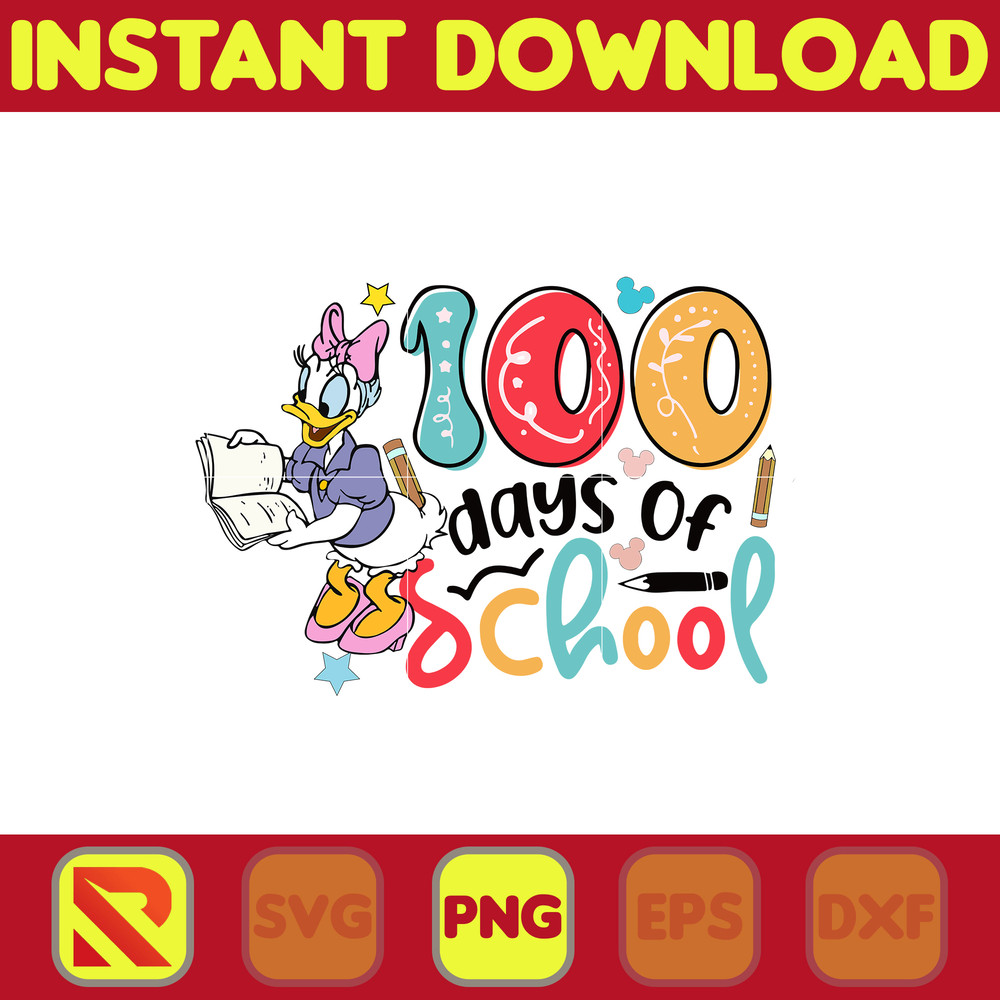 Big 100 Days Of School Png, Mouse and Friend, 100th Day of School Png, Back To School, Toy 100 Days Pop, Woody Png (200).jpg
