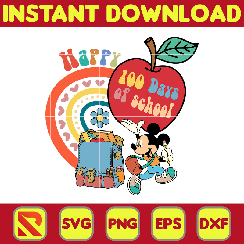 Big 100 Days Of School Svg, Mouse and Friend, 100th Day of School Svg, Back To School, Toy 100 Days Pop, Woody Svg (18).jpg