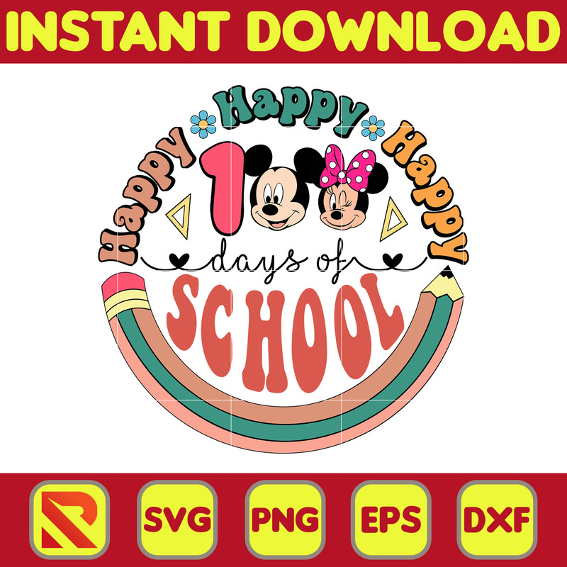Big 100 Days Of School Svg, Mouse and Friend, 100th Day of School Svg, Back To School, Toy 100 Days Pop, Woody Svg (32).jpg