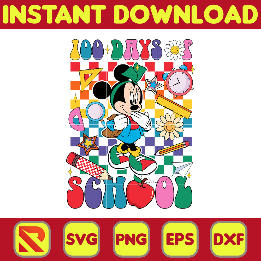Big 100 Days Of School Svg, Mouse and Friend, 100th Day of School Svg, Back To School, Toy 100 Days Pop, Woody Svg (48).jpg
