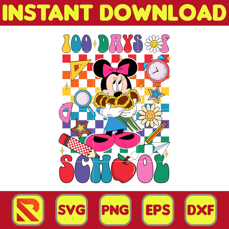 Big 100 Days Of School Svg, Mouse and Friend, 100th Day of School Svg, Back To School, Toy 100 Days Pop, Woody Svg (49).jpg