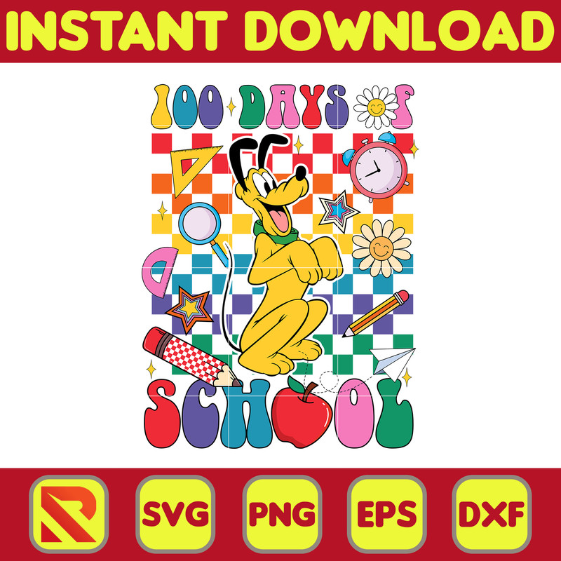 Big 100 Days Of School Svg, Mouse and Friend, 100th Day of School Svg, Back To School, Toy 100 Days Pop, Woody Svg (50).jpg