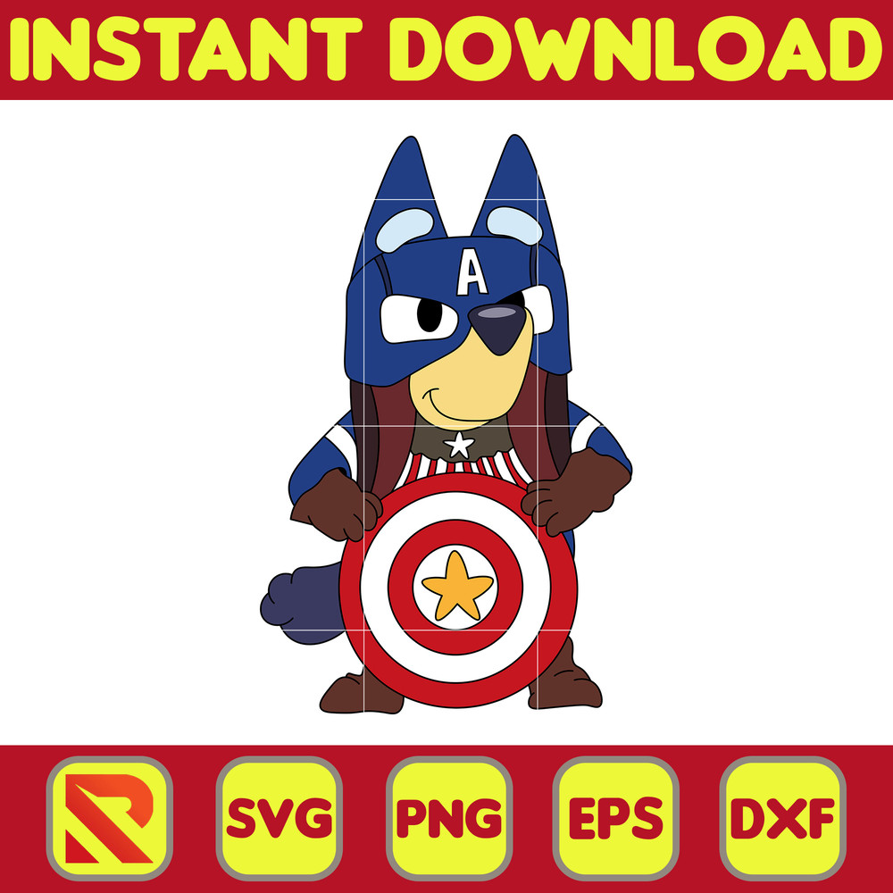 Layered Svg, Blue and Avengers Svg, Puppy Svg, Digital Download, Clipart, PNG, SVG, Cricut, Silhouette (2).jpg