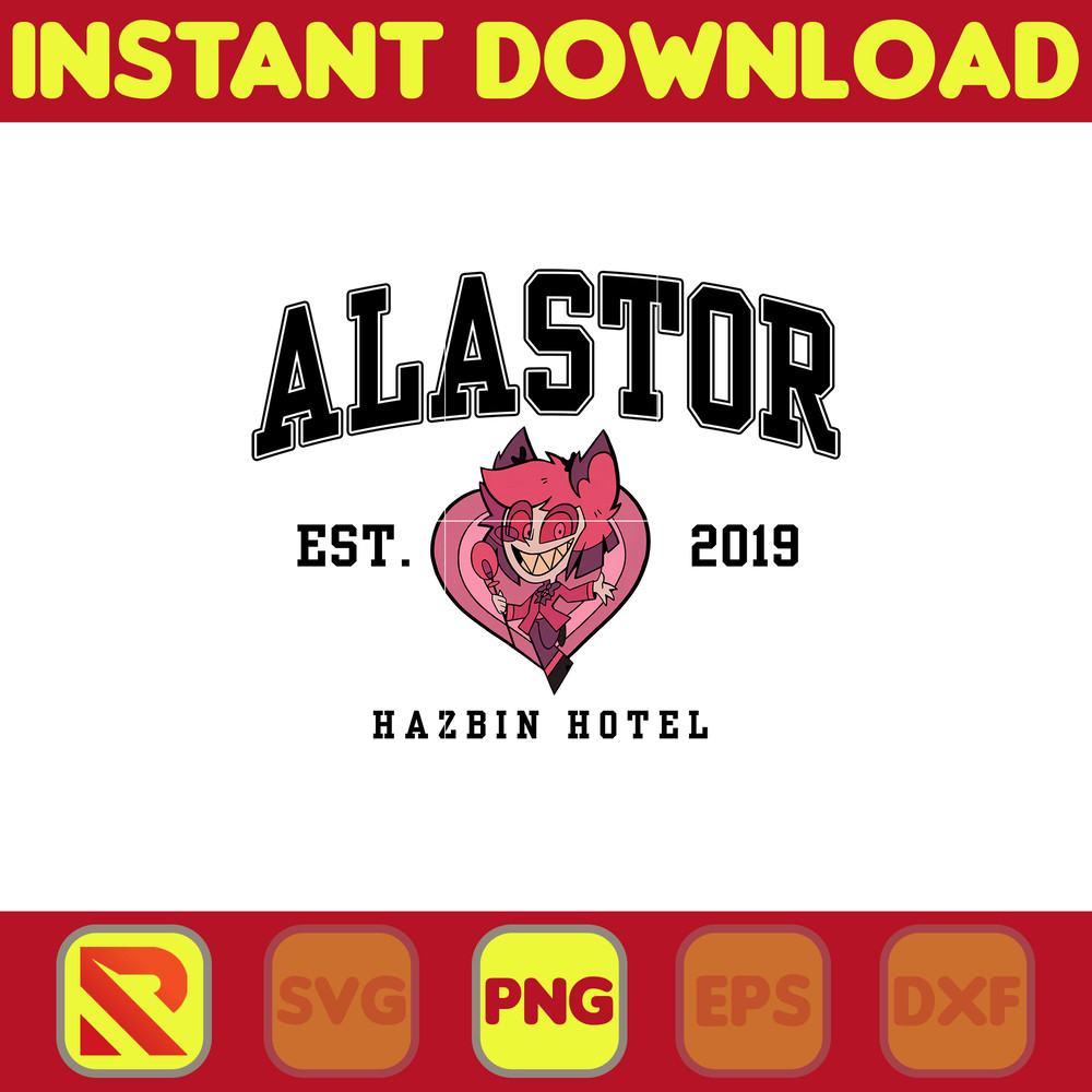 Alastor Est.2019 Png, Hazbin Hotel Png, Hazbin Hotel Cartoon Png, Helluva Boss Png, Combo Hazbin Hotel Png, Instant Download.jpg