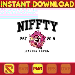 niffty est.2019 png, hazbin hotel png, hazbin hotel cartoon png, helluva boss png, combo hazbin hotel png