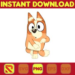 bluey bingo svg, designs blue dog svg, blue dog birthday svg sublimation, blue dog family svg, clipart sublimation