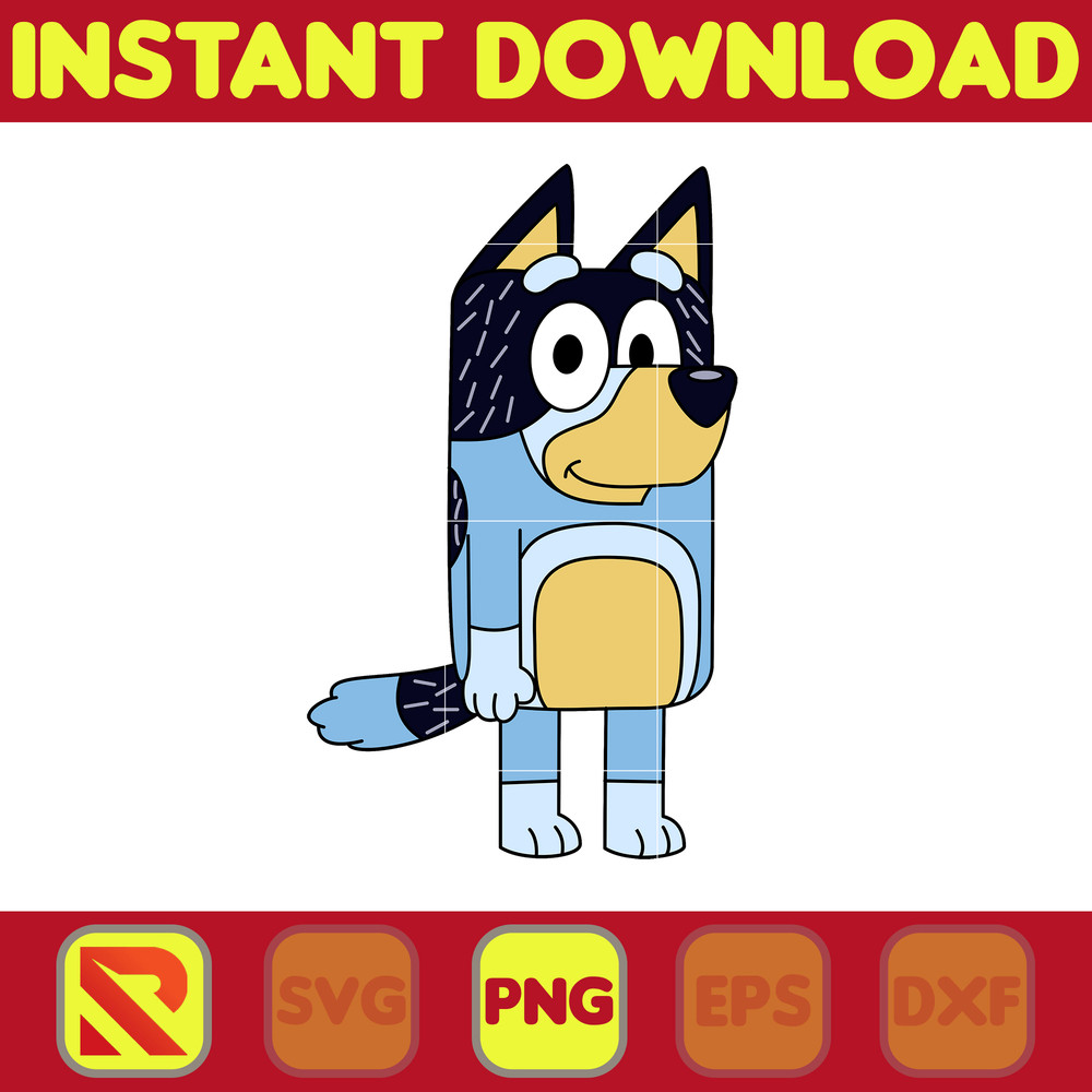 Bluey Dad Svg, Designs Blue Dog Svg, Blue Dog Birthday Svg Sublimation, Blue Dog Family Svg, Clipart Sublimation.jpg