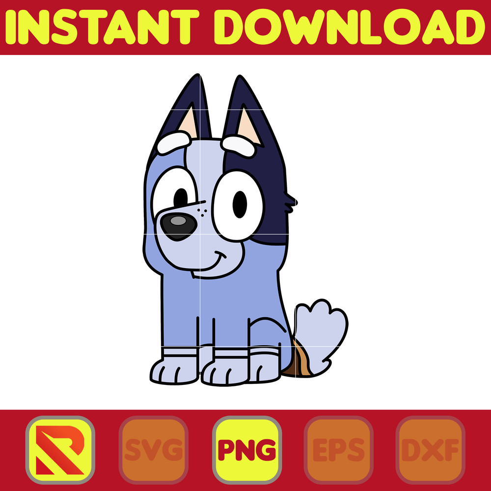 Bluey Socks Png, Designs Blue Dog Png, Blue Dog Birthday Png, Sublimation, Blue Dog Family Png, Clipart Sublimation.jpg