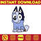Bluey Socks Png, Designs Blue Dog Png, Blue Dog Birthday Png, Sublimation, Blue Dog Family Png, Clipart Sublimation.jpg