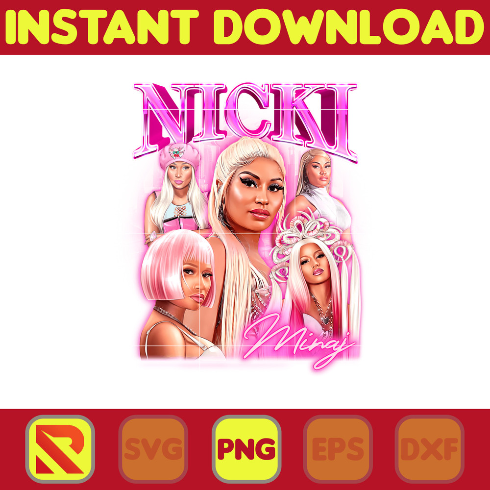 Nicki Minaj Reine Du Rap Gag City Png, Nicki Minaj Png, Pink Friday 2 Tour, Nicki Minaj Tour 2024 File, Nicki Minaj Design.jpg