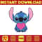 Stich Heart Hugging Tiktok Stitch Png, Stitch Clipart Png Sublimation, Cartoon Png Clipart Sublimation.jpg