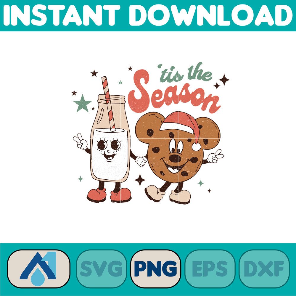 Christmas Png, Christmas Character, Retro Christmas Png, Christmas Squad Png, Christmas Mouse And Friends (15).jpg