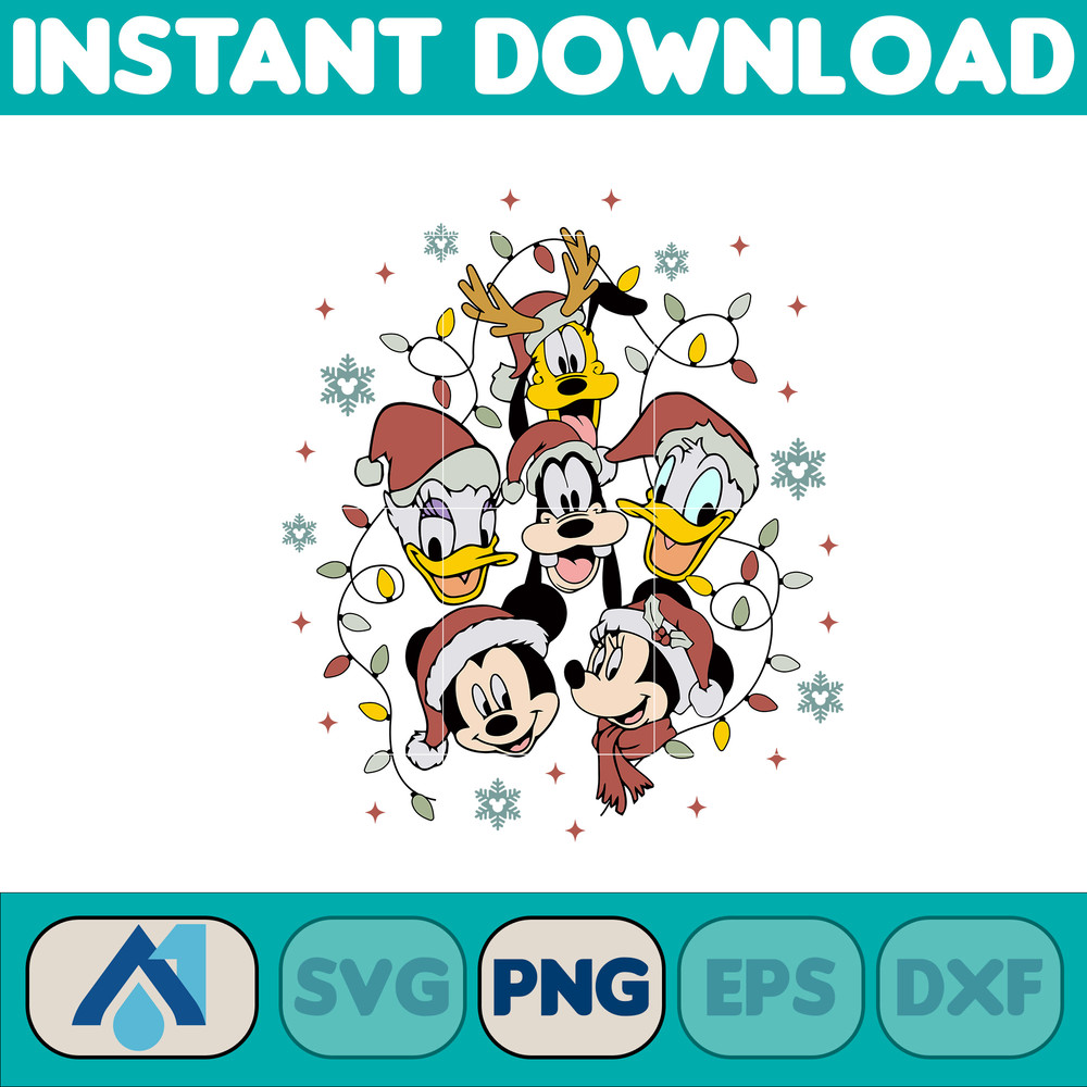 Christmas Png, Christmas Character, Retro Christmas Png, Christmas Squad Png, Christmas Mouse And Friends (4).jpg