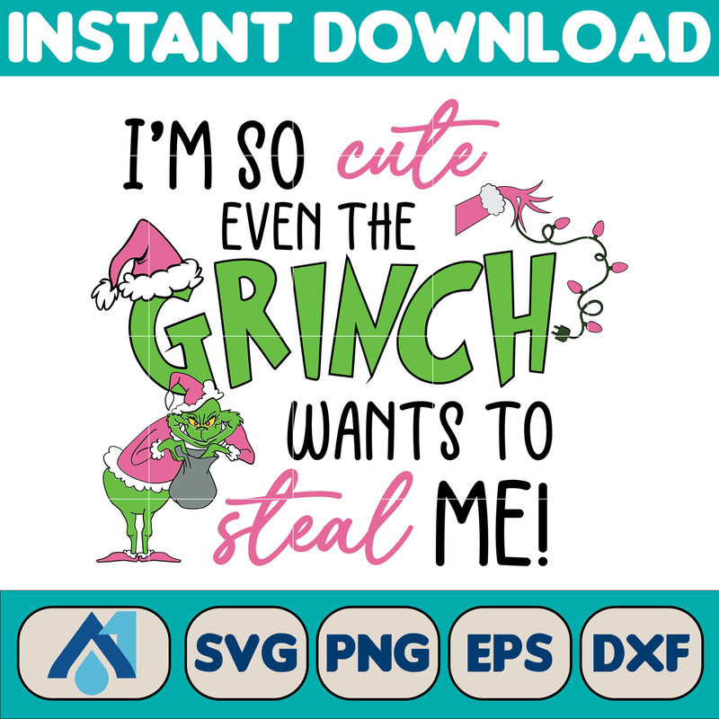 Retro Pink Christmas Svg, pink Christmas Svg, Christmas Svg, christmas shirt design, Grinch Svg, pink Grinch Svg (4).jpg