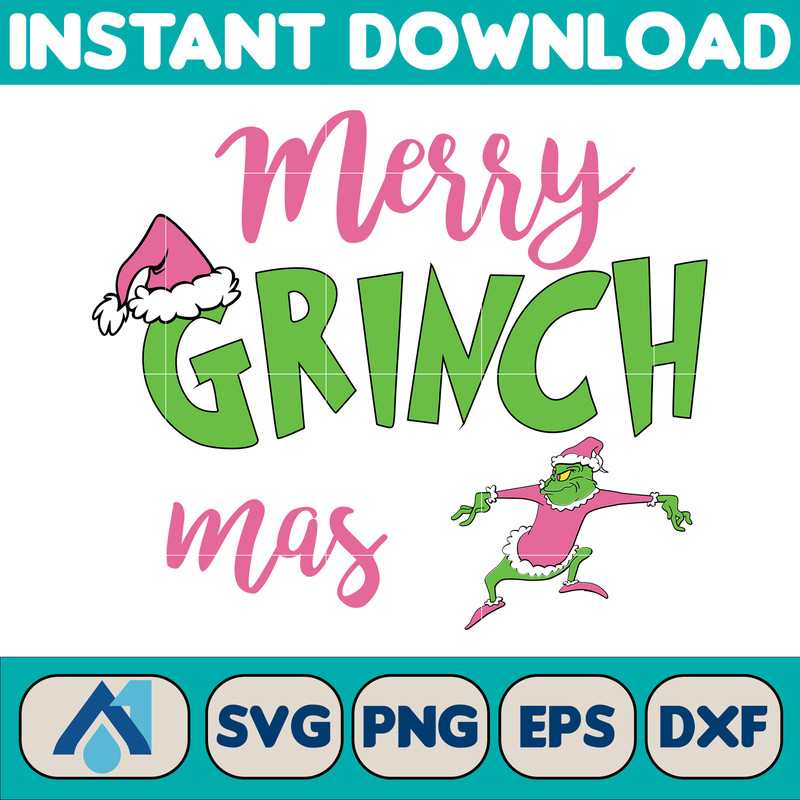 Retro Pink Christmas Svg, pink Christmas Svg, Christmas Svg, christmas shirt design, Grinch Svg, pink Grinch Svg (5).jpg