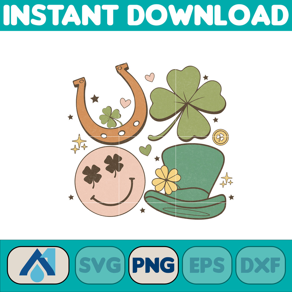 St. Patrick's Day Png, Retro St. Patrick Png, Shamrock Png, Irish Png, Lucky Mama, Howdy Go Lucky Png (6).jpg