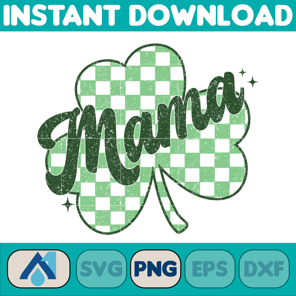St. Patrick's Day Png, Retro St. Patrick Png, Shamrock Png, Irish Png, Lucky Mama, Howdy Go Lucky Png (9).jpg