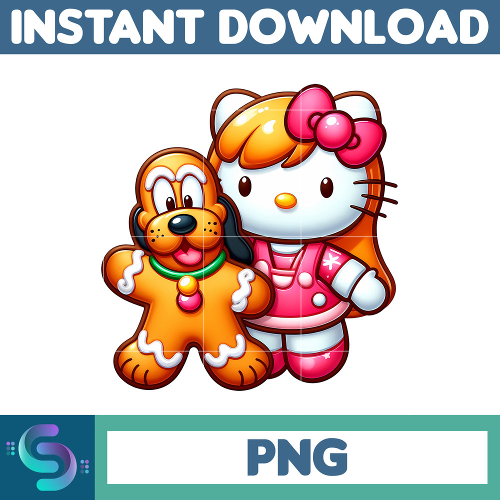 Christmas Png, Gingerbread Kawaii Kitty PNG, Gingerbread Kitty Clipart (13).jpg