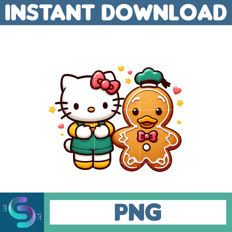 Christmas Png, Gingerbread Kawaii Kitty PNG, Gingerbread Kitty Clipart (18).jpg