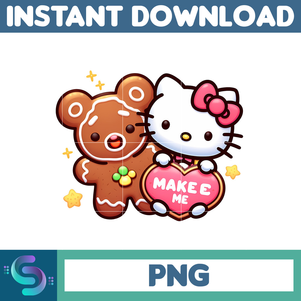 Christmas Png, Gingerbread Kawaii Kitty PNG, Gingerbread Kitty Clipart (19).jpg