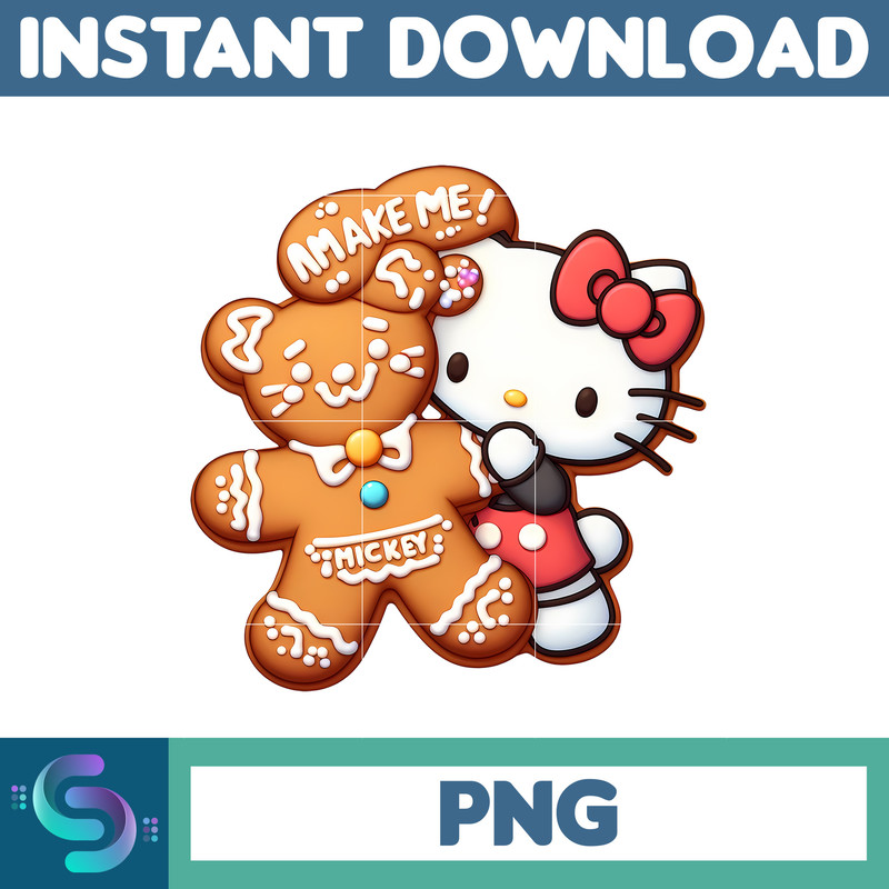 Christmas Png, Gingerbread Kawaii Kitty PNG, Gingerbread Kitty Clipart (23).jpg